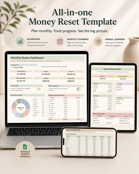 Money Reset - Template